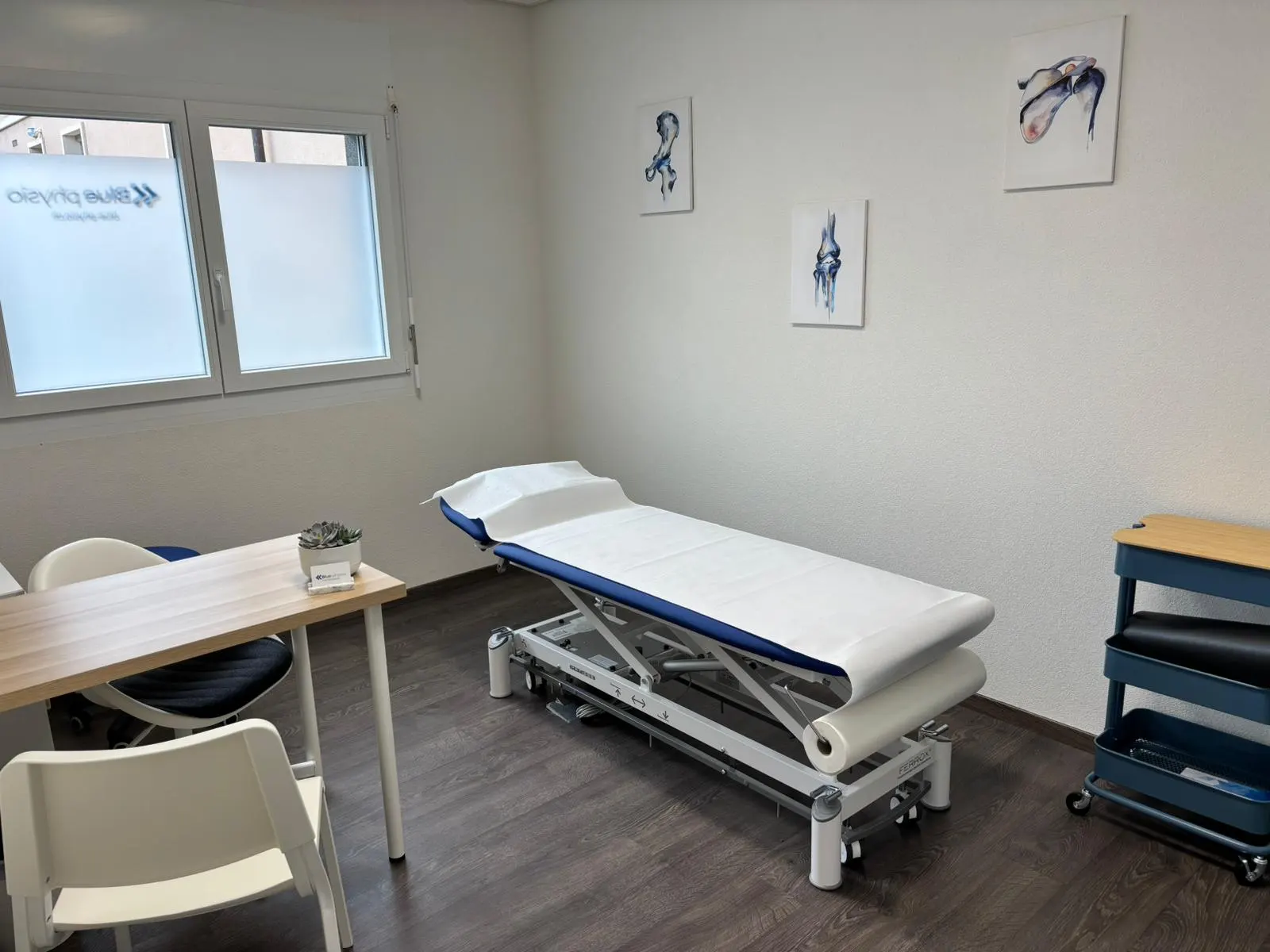 Espace de consultation confidentiel pour la rééducation du plancher pelvien au cabinet Blue Physio à Monthey